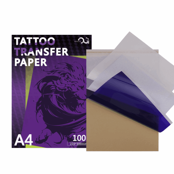 Tattoo stencil paper for precise tattoo design transfer to skin